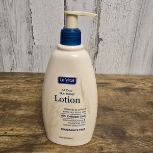 Le Vital Fragrance Free Lotion, All Day Skin Relief Colloidal Oats 12 Fl Oz